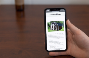Mid-America Structure website on a mobile phone